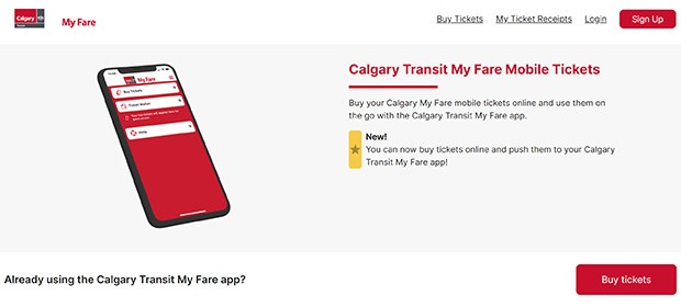 New My Fare online purchase option