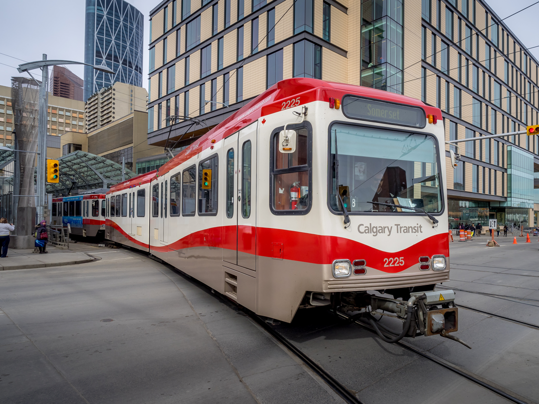 CTrain in downtown